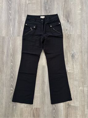 Black high-waisted cargo pants (S)